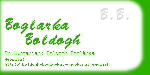 boglarka boldogh business card